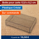 Boitier plastique pour carte de visite 12,8x8,2 cm
